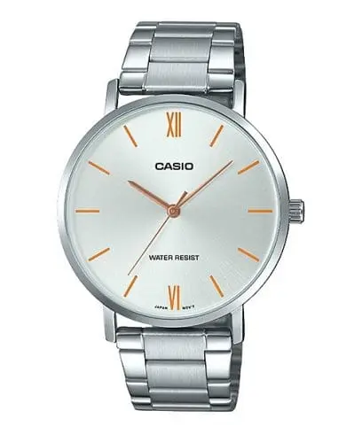 Casio Watch Stainless Steel 
Triple-fold Clasp Band , MTP-VT01D-7BUDF