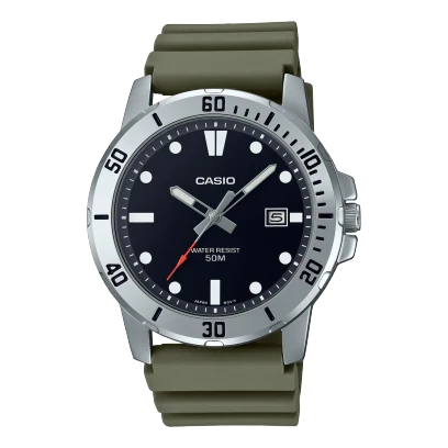 Casio Watch Resin Band , MTP-VD01-3EVUDF