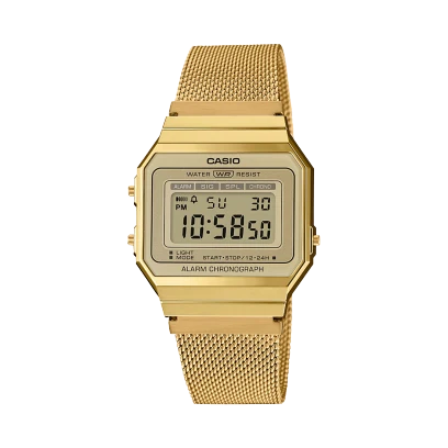 Casio Watch Stainless Steel Mesh 
Adjustable Clasp Band , A700WMG-9ADF
