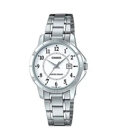 Casio Watch Stainless Steel 
Triple-fold Clasp Band , LTP-V004D-7BUDF