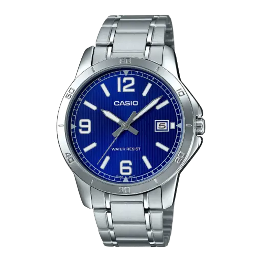 Casio Watch Stainless Steel Triple-fold Clasp Band , MTP-V004D-2BUDF