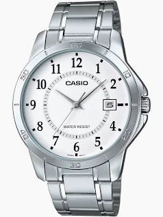 Casio Watch Stainless Steel Triple-fold Clasp Band , MTP-V004D-7BUDF