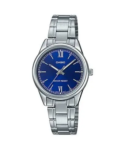 Casio Watch Stainless Steel 
Triple-fold Clasp Band , LTP-V005D-2B2UDF
