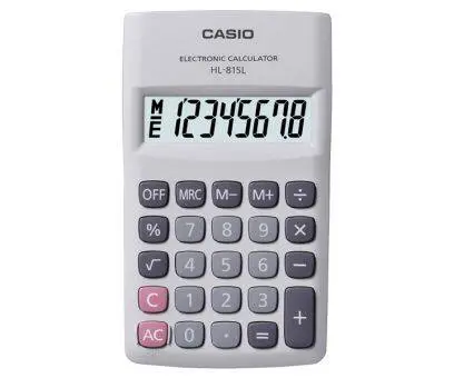 Casio  Practical Calculator , hl-815l-we-w-dp
