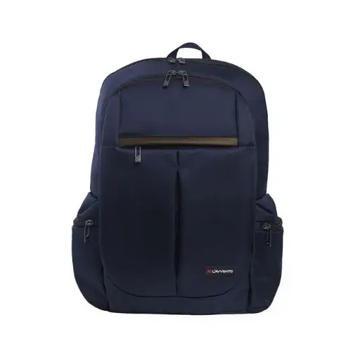 L'AVVENTO Multi-Pocket Laptop Backpack up to 15.6" with High-Quality Material and L'AVVENTO Zipper Puller - Blue