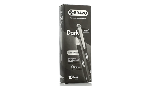 Bravo Box Pens Dark Color Black Box 10 Pens