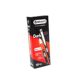 Bravo Box Pens Dark Color Red Box 10 Pens