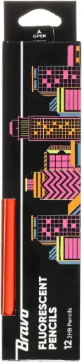 Bravo Pencil and Tip Eraser Box 12 Pen