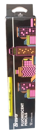 Bravo Pencil and Tip Eraser Box 12 Pen
