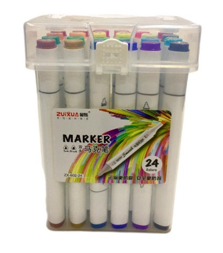 Marker Pen Assorted Colors 24 Colors