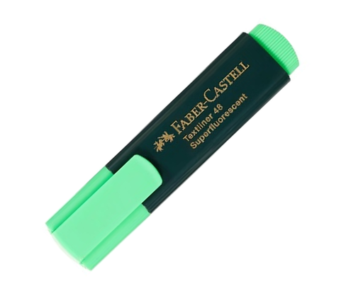 Faber-Castell Green Fluorescent Highlighter Pen – Single Piece