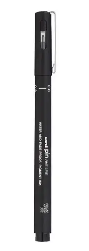 Faber-Castell Pen Single Piece and Black0.8