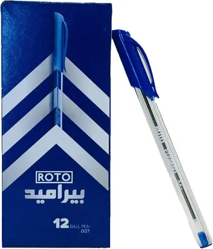روتو علبة 12 قلم بيراميد أزرق