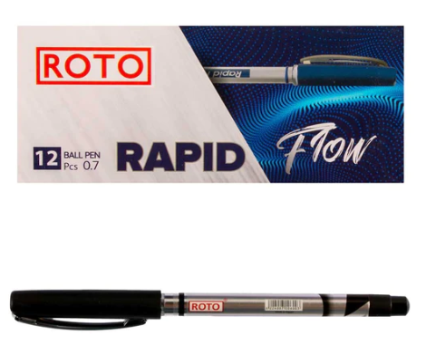 Roto 12-Piece Pen Set Box Roto Rapid Flow Black