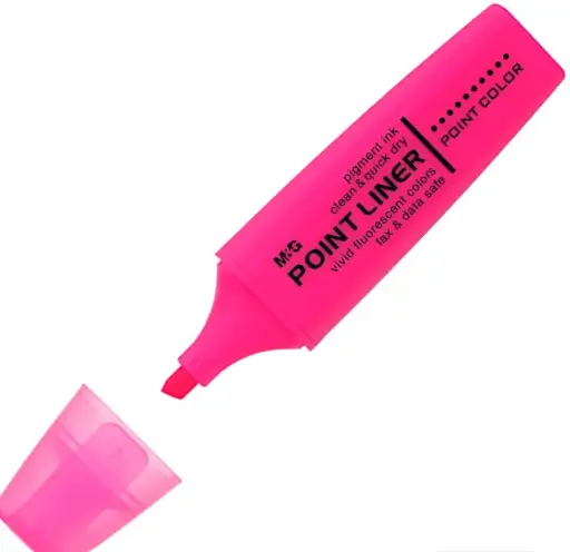 علبة قلم مظهر إم آند جي 12 قلم فوشيا
